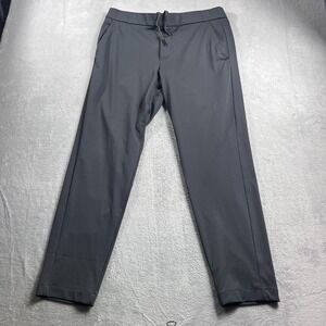 Bonobos Off Duty Pants Gray Tapered Leg Drawstring Short Mens Large x 30